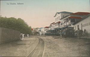 ADUANA Venezuela Street Scene c1910 HAND COLORED PC