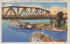 The Point at Junction and Kanawha and Ohio Rivers, Parkersburg, WV