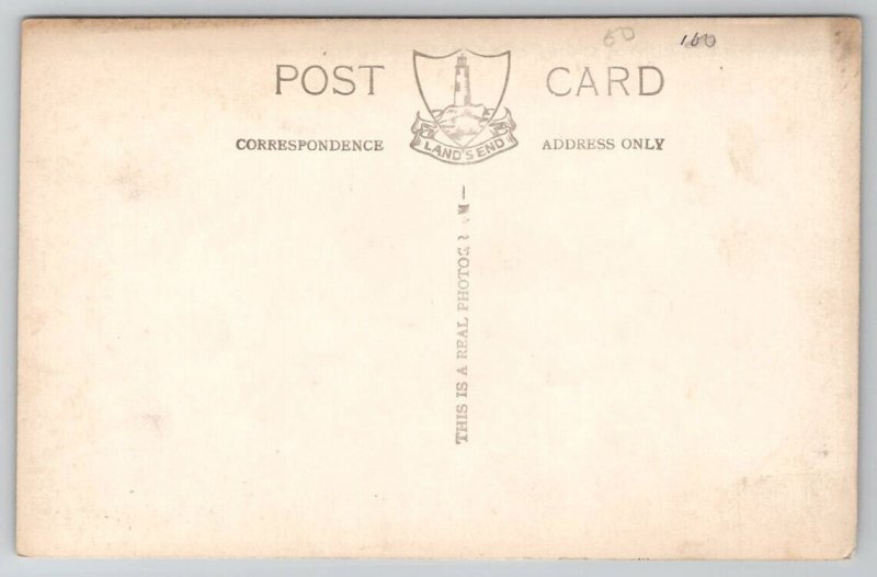 UK Cornwall Cliffs Armed Knight And Longship Lighthouse Lands End Postcard C45