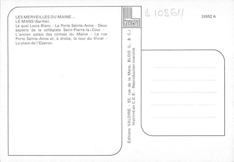 B108611 France Le Mans Le Quai Louis Blanc La Porte Sainte Anne real photo uk