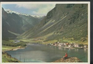 Norway Postcard - Gudvangen, The Naeroy Valley In The Background  RR3290