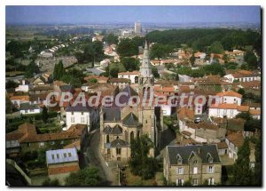 Postcard Modern ST FULGENT The church and the town center