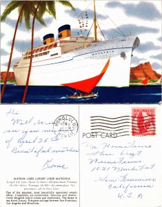 Matson Lines Luxury liner Matsonia (32985