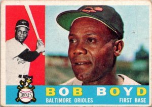 1960 Topps Baseball Card Bob Boyd Baltimore Orioles sk10574