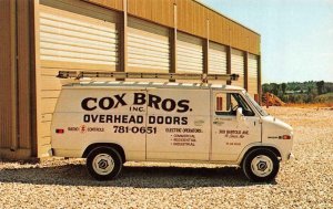 ST LOUIS Missouri MO   COX BROS OVERHEAD DOORS Logo Van  ADVERTISING  Postcard