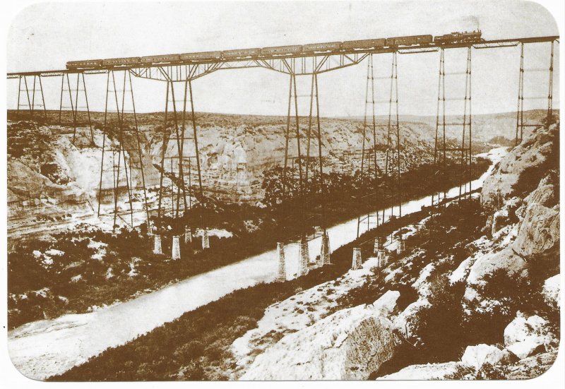 US unused. T&NO R.R.  El Paso, Texas. Frontier Railroad bridge built in 1892.