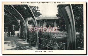 Old Postcard Exposition Coloniale Internationale De pavilion tobacco