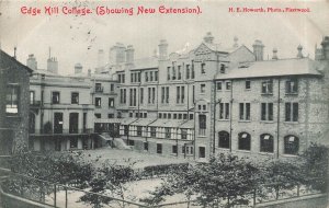 LIVERPOOL ENGLAND~EDGE HILL COLLEGE-NEW EXTENSION~1905 PHOTO POSTCARD