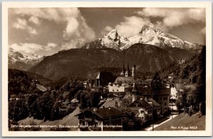Berchtesgaden Mit Watzmann Steinernen Meer Mit Schönfeldspitze RPPC Postcard