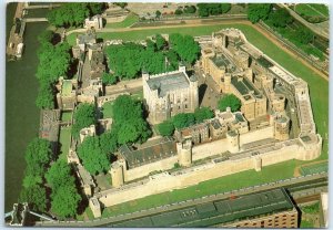 Postcard - Air view from the east - Tower of London, England