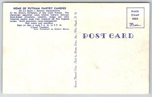 Danvers Massachusetts~Home Of Putnam Pantry Candies Street View~Vintage Postcard