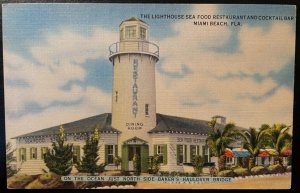 Vintage Postcard 1930-1945 Lighthouse Seafood Restaurant, Miami, Florida (FL)