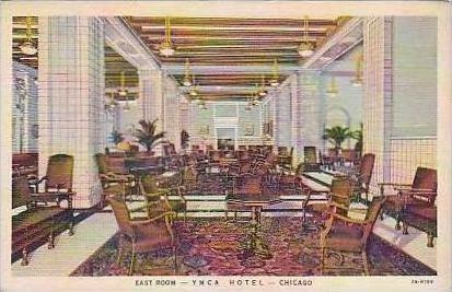 Illinois Chicago East Room Interior Y M C A Hotel Curteich