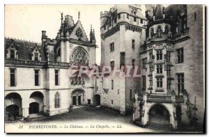 Old Postcard Pierrefonds Chateau Chapel