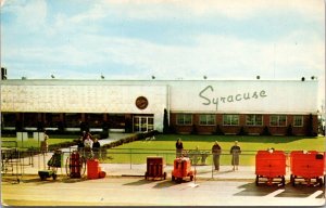 Postcard Terminal Building at Hancock Airport in Syracuse, New York