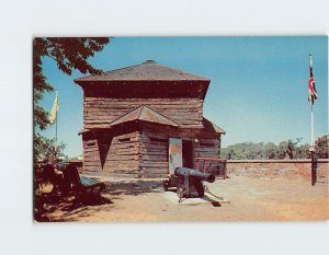 Postcard The Original Block House On St. Helens Island, Montreal, Canada