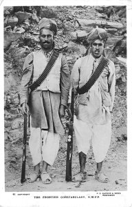 Kapoor  & Peshawar Soldiers India, Real Photo Postcard