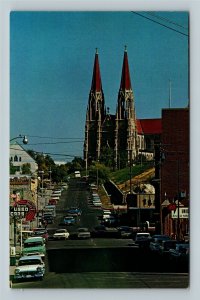 Helena MT St Helena Cathedral Chrome Montana Postcard