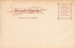 High School, Stamford, Connecticut, Very Early Postcard, Unused