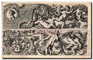 Old Postcard Drawing Antiques
