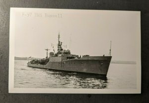 Mint Vintage HMS Russell F97 Real Photo Postcard