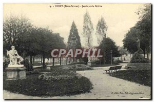 Old Postcard Niort Garden Breche