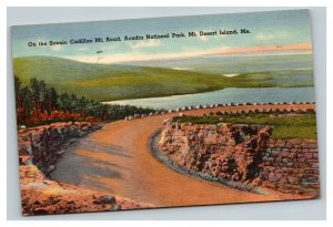 Vintage 1955 Postcard Mt. Hood Acadia National Park Mt. Desert Island Maine