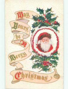 Divided-Back SANTA CLAUS CHRISTMAS SCENE Great Postcard W8317