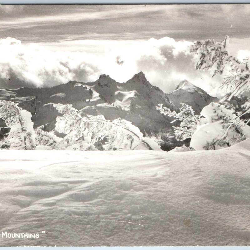 c1940s Western US RPPC Winter in the Mountains Sanborn K776 Real Photo PC A211