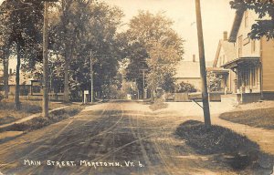 Moretown VT Main Street  Ward Lumber Company Mail Boxes 1918 RPPC