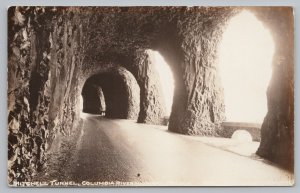 Real Photo Postcard~Columbia River Highway Oregon~Mitchell Tunnel~1930s RPPC 