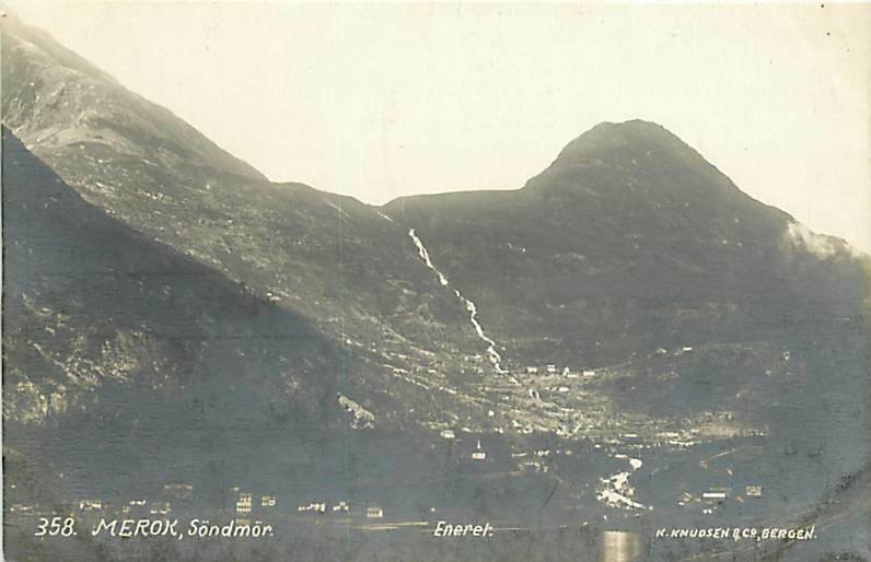 Norway, Merok, Sondmor, RPPC, Panorama View, K Knudsen Photo No 358