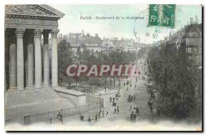 Old Postcard Paris Boulevard de la Madeleine