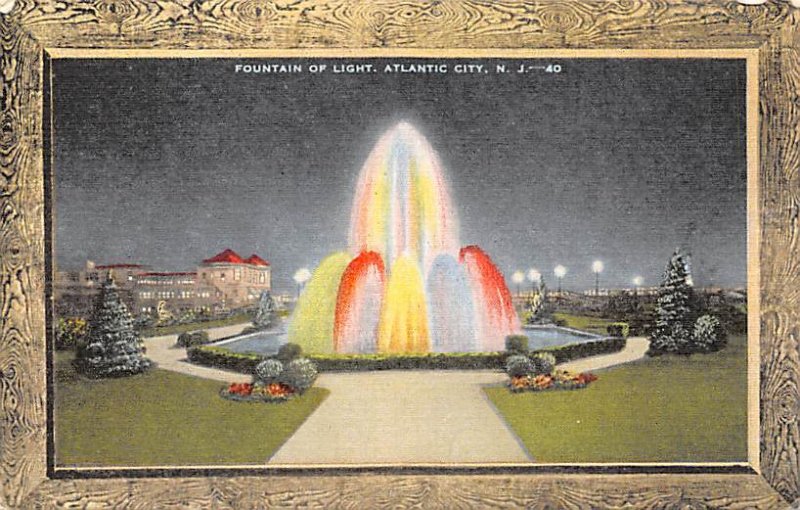 Fountain of Light Atlantic City, N.J., USA Fountain Unused 