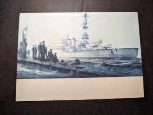 Mint 1938 Italy Military Ship Royal Marines Postcard