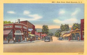 Main Street Black Mountain, North Carolina, USA Drug Store Unused 