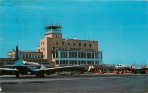 Airport Hartford Connecticut Bradley Field Postcard planes Natco Dexter 20-4508