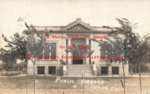 CO, Lamar, Colorado, RPPC, Public Library Building, 1916 PM, Photo