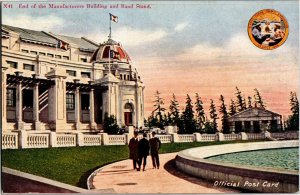 Manufacturers Building Worlds Fair 1909 Alaska Yukon Pacific Expo Postcard C05