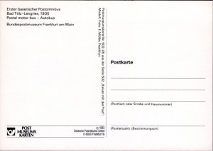 Postcard Germany - Postal motor bus