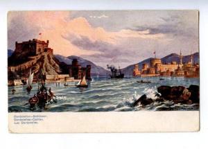 173631 TURKEY DARDANELLES Castles Vintage postcard