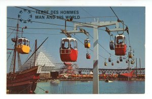 Canada - QC, Montreal. Expo67, Sky Ride Esplanade Sta. across Dolphin Lake