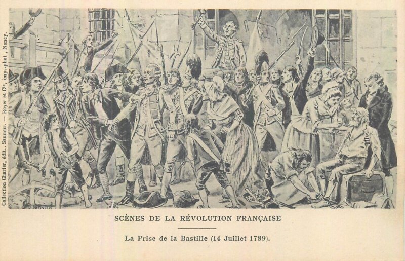 France history scenes from the French revolution illustrator P. Mejanel 1900 