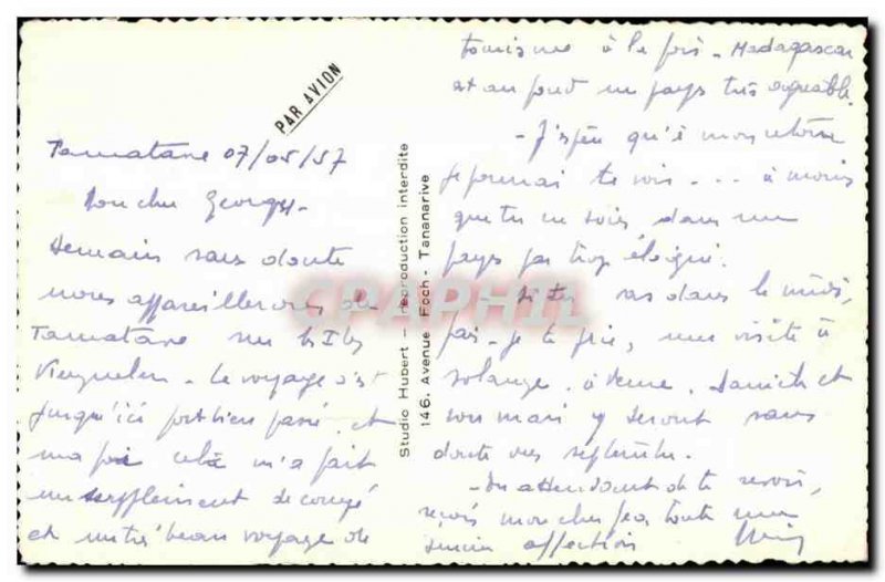 Old Postcard Madagascar Malagasy