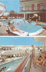 ATLANTIC CITY NJMALIBU MOTEL~POOL & CABANA CLUB~MONTPELIER AVE POSTCARD 1971