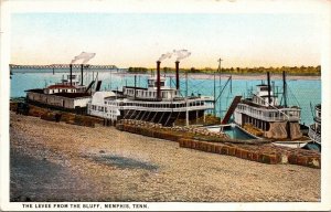 Postcard The Levee From the Bluff in Memphis, Tennessee~137658