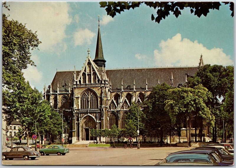 Brussels Church Of N. D. Du Sablon Belgium Catholic Church Parish Postcard