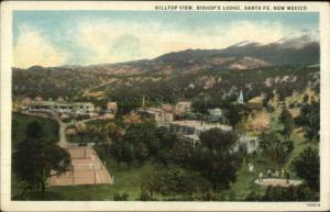 Santa Fe NM Hilltop View c1920 Postcard