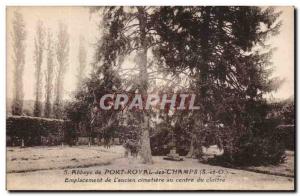 Abbey of Port Royal des Champs - The Old cemetery in the center of the cloist...