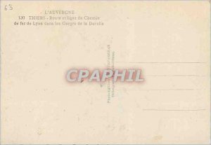The Modern Postcard Auvergne 130 thiers road and line of Lyon railway in the ...